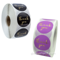 Round Sticker Label Thank you Label Business Stickers In Roll Sticker Manufactory